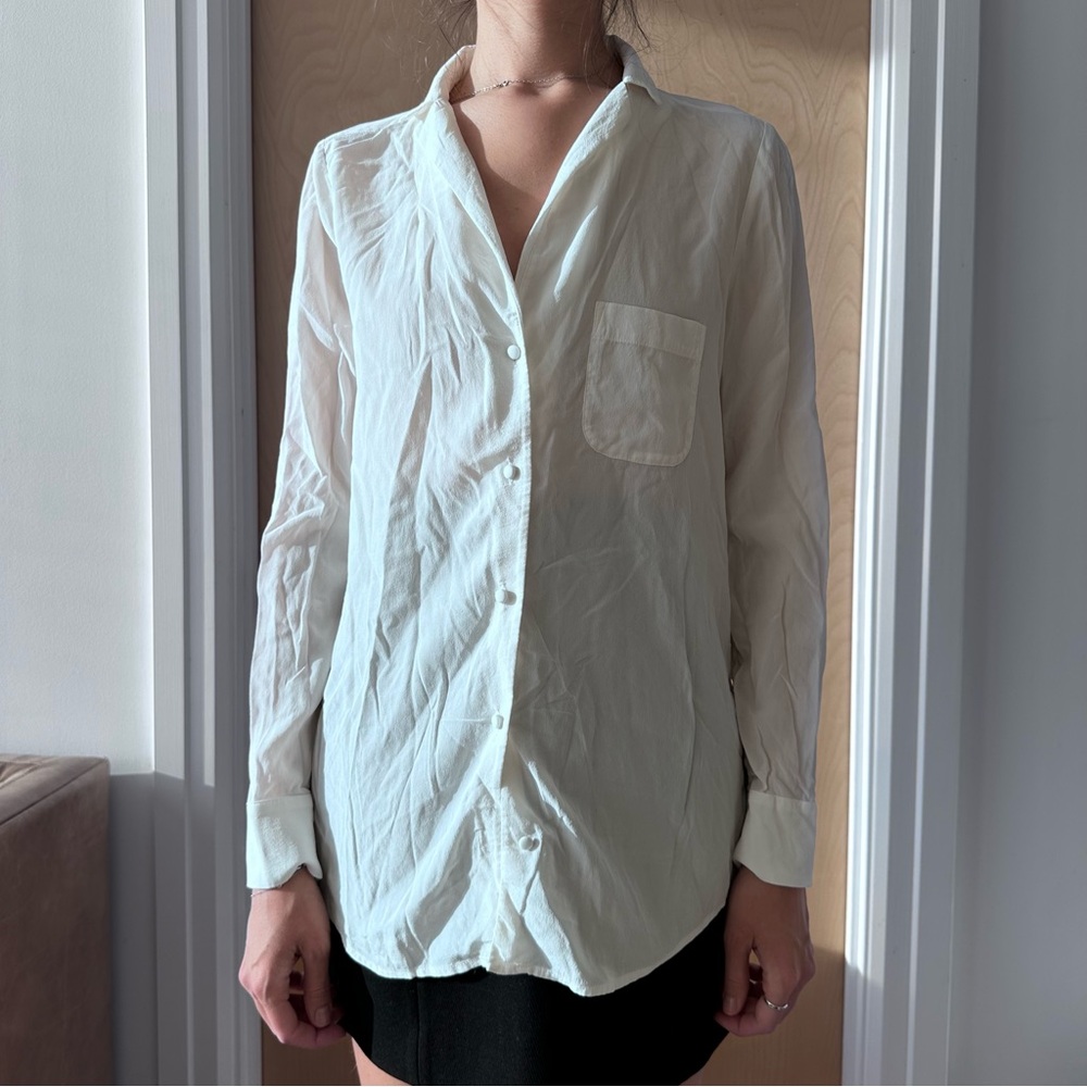 Sezane silk shirt